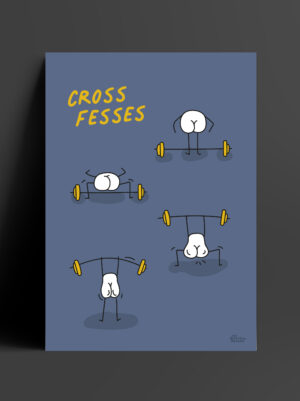 affiche-posture-de-crossfit-grise