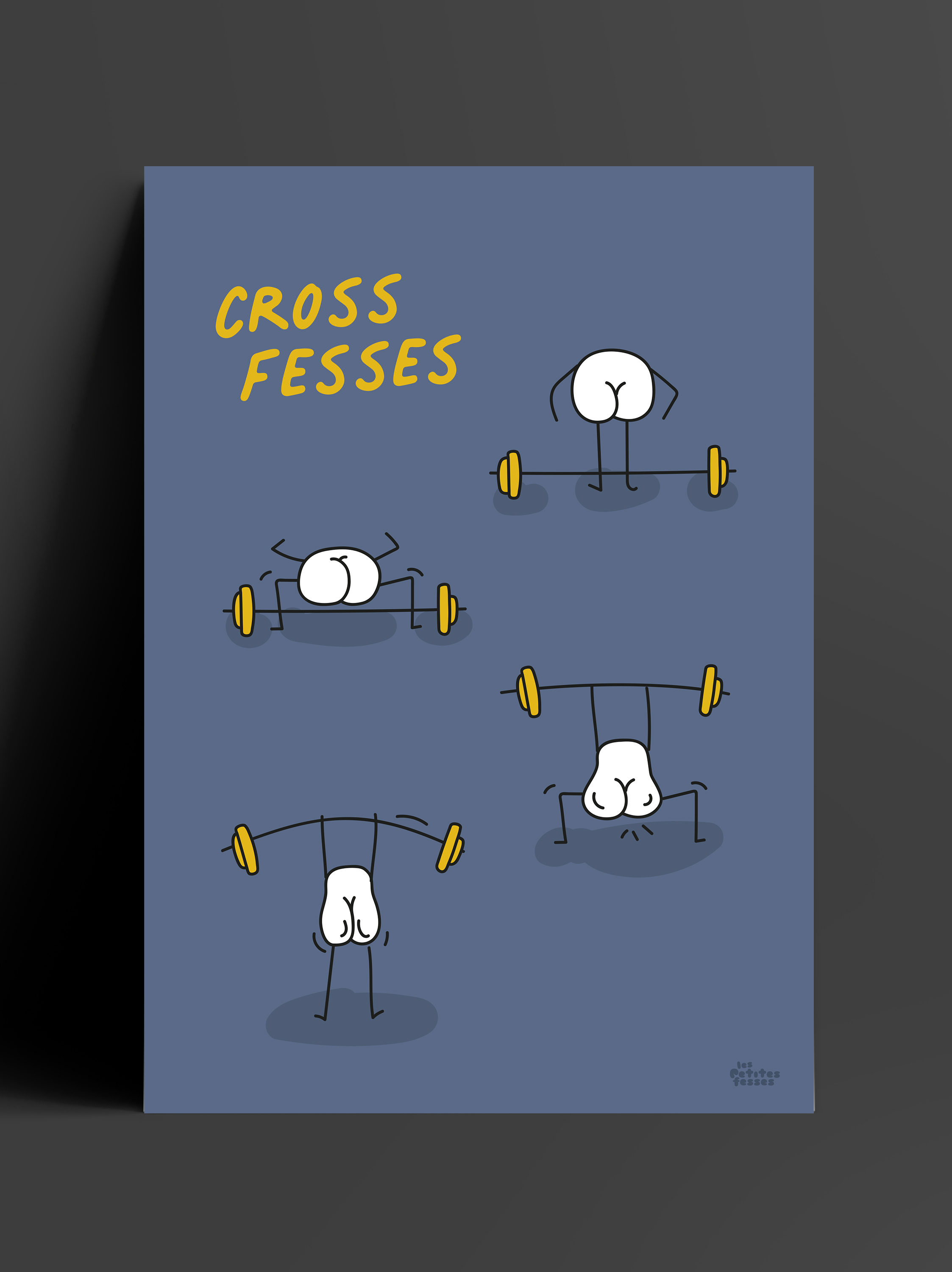 affiche-posture-de-crossfit-grise