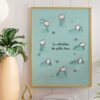 affiche-humour-posture-de-yoga-bleue