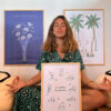 affiche-humour-posture-de-yoga-bleue