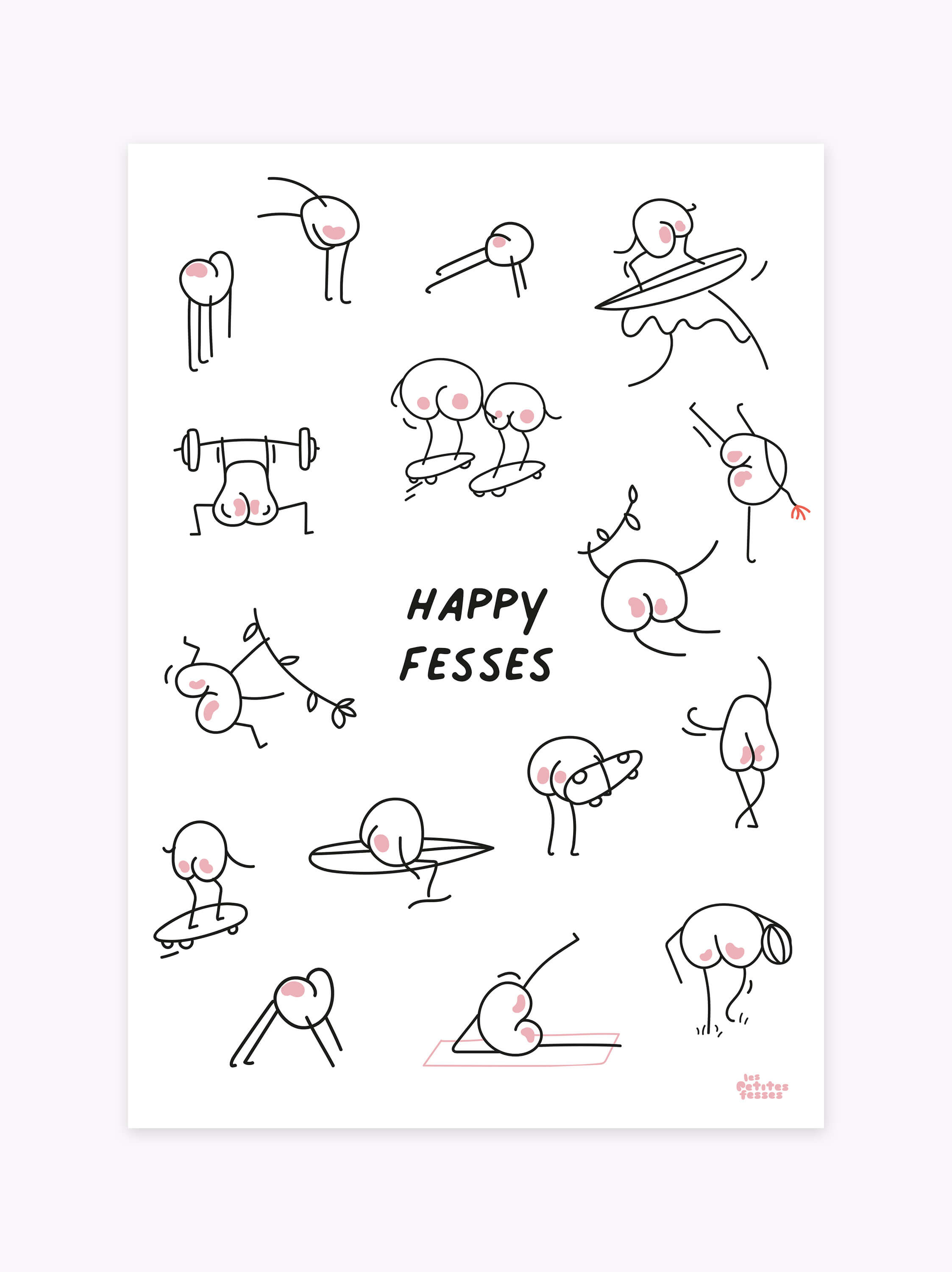 affiche-de-sport-illustrés-en-noir-et-blanc