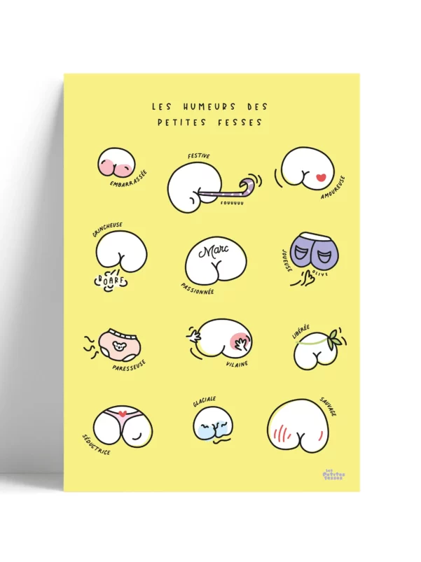 Affiche Les humeurs des petites fesses