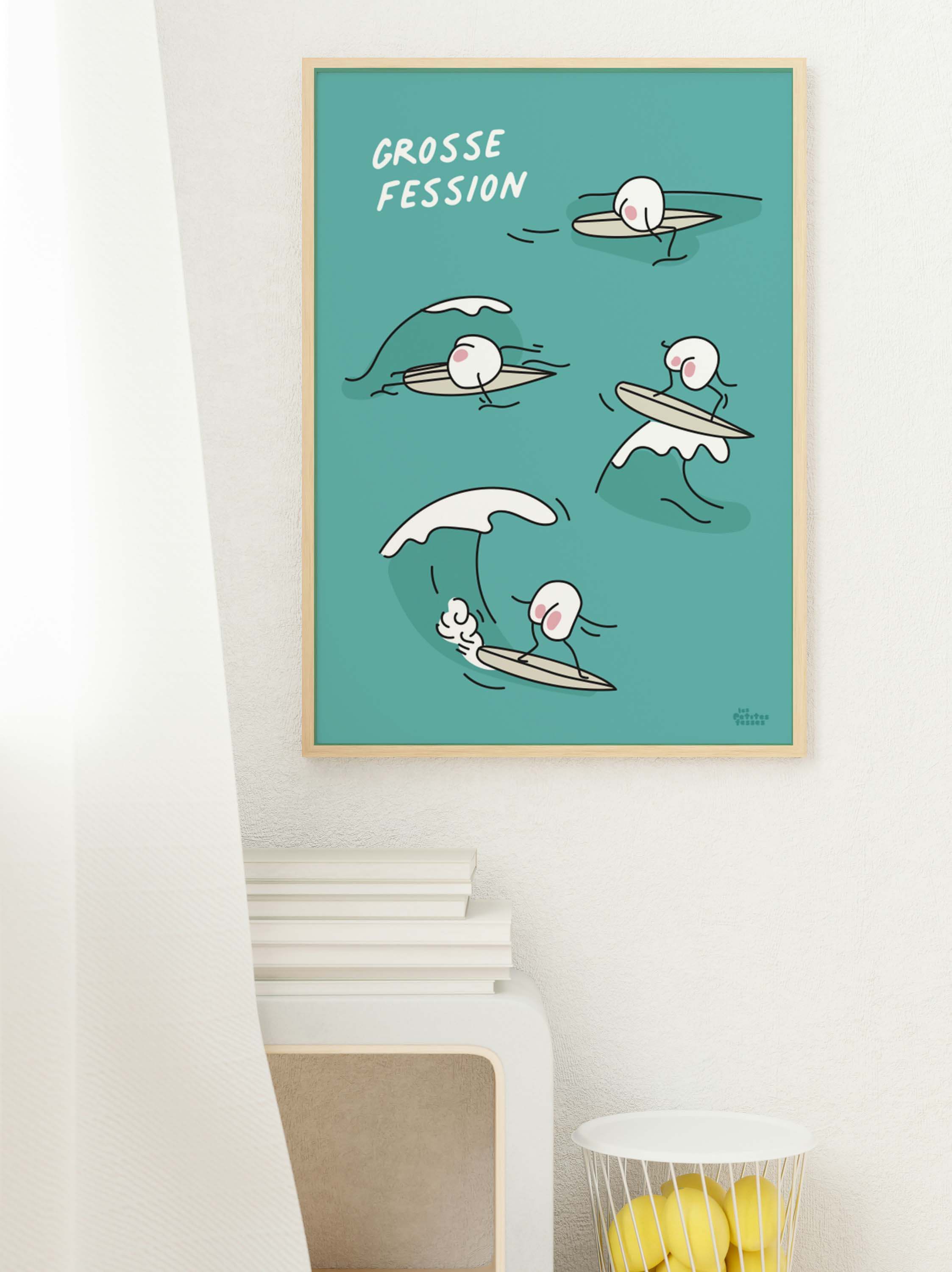 affiche-session-surf-vague-bleue
