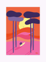 affiche-rouge-coloré-endless-summer