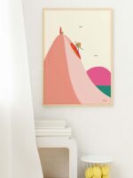 affiche-dune-du-Pilat-surf-bassin-Arcachon-illustré