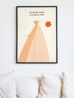 affiche-dune-du-pilat-bassin-arcachon-coucher-de-soleil