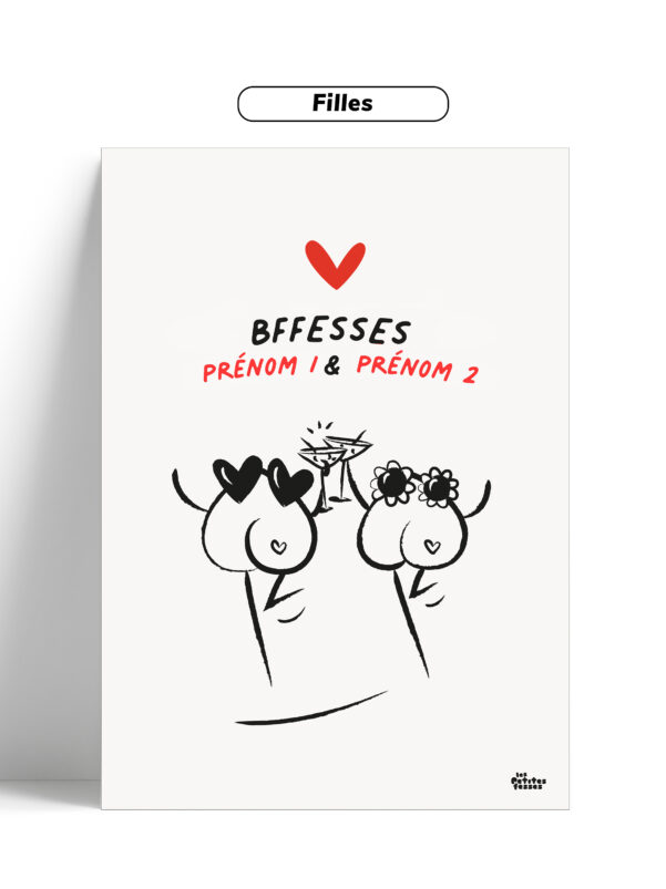 Affiche à personnaliser BFF