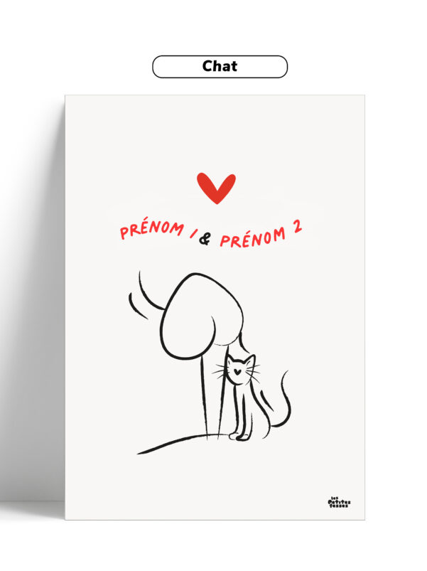 Affiche personnalisée •Chien ou Chat, Animal de compagnie