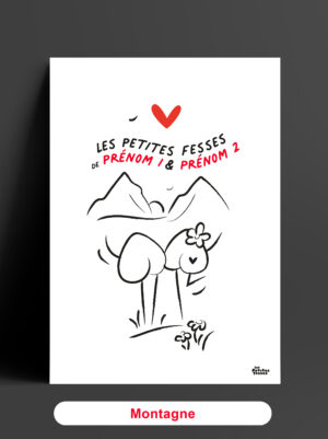affiche-personnalisée-couple-noir-et-blanc