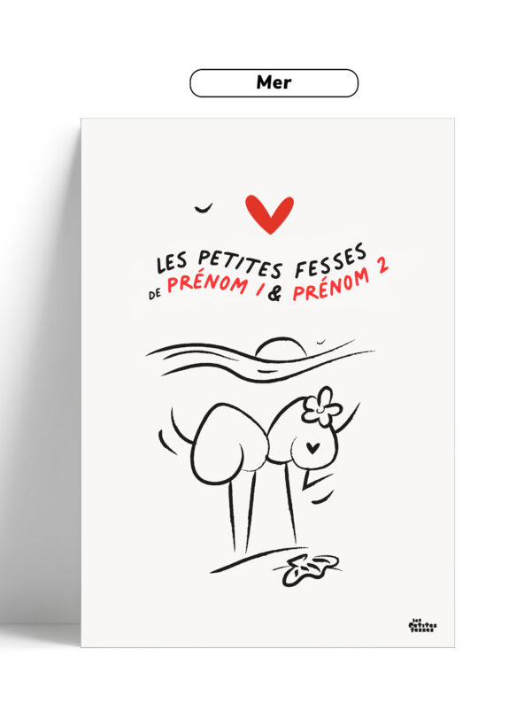 Affiche personnalisée couple