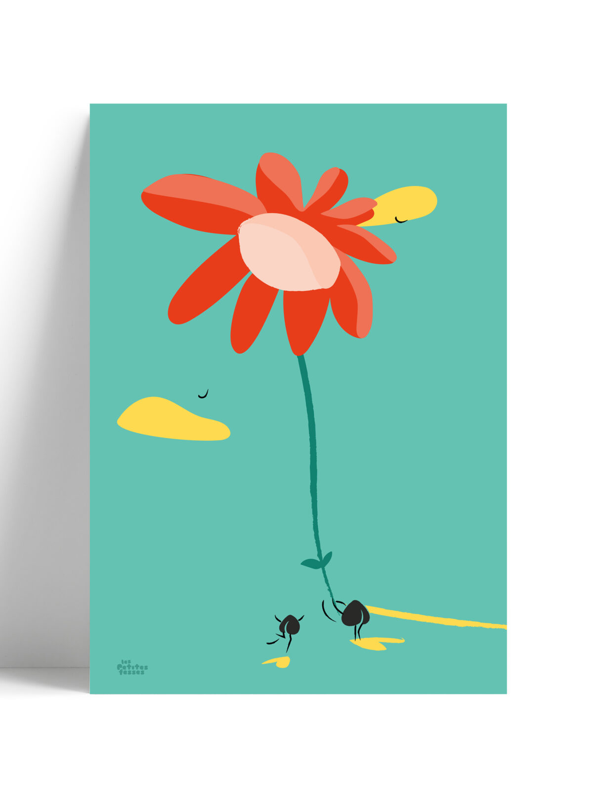 Affiche-amour-la-fleur-bleu-blanc affiche-amour-la-fleur