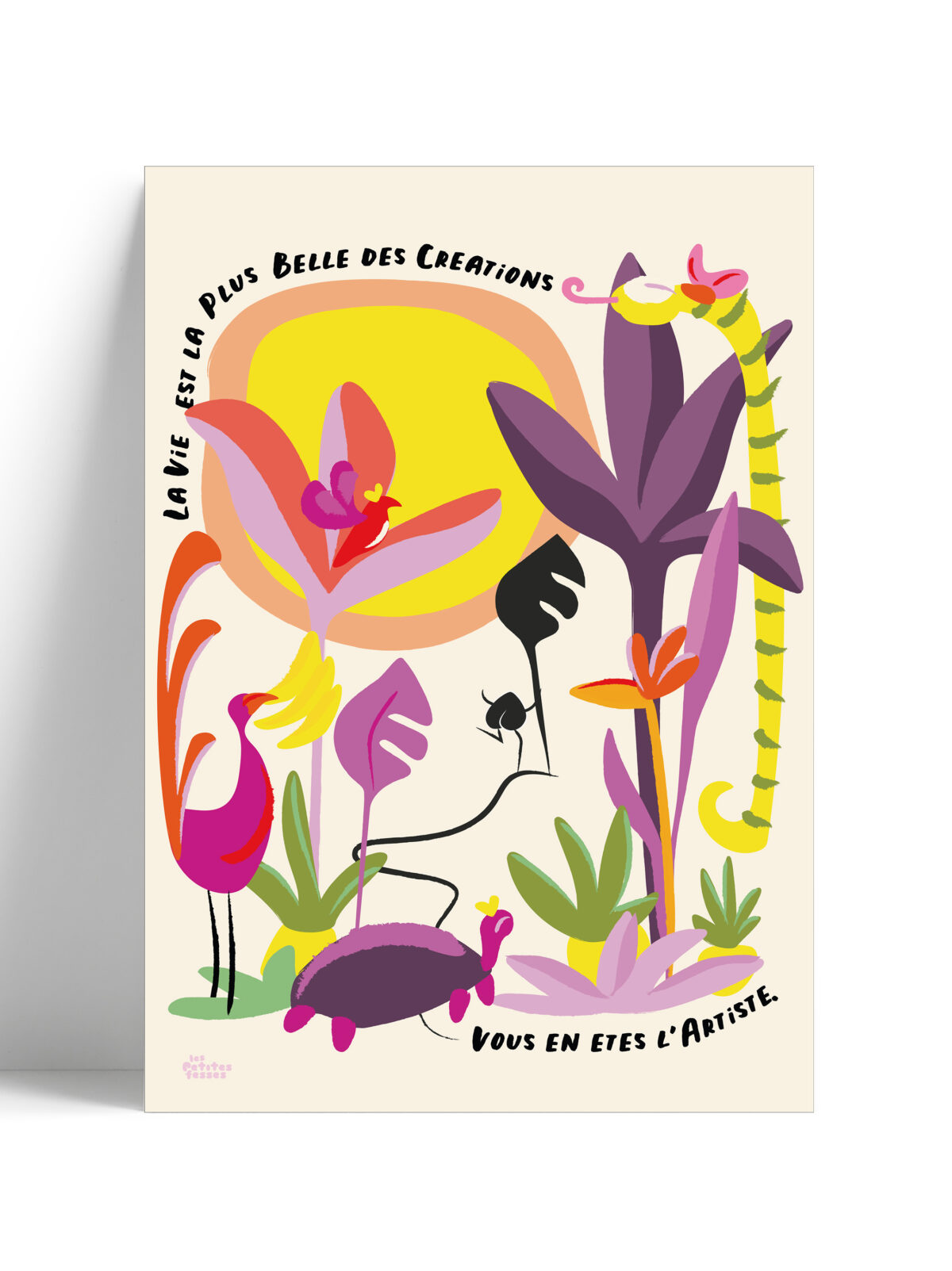 affiche-tropicale--la-vie-est-belle