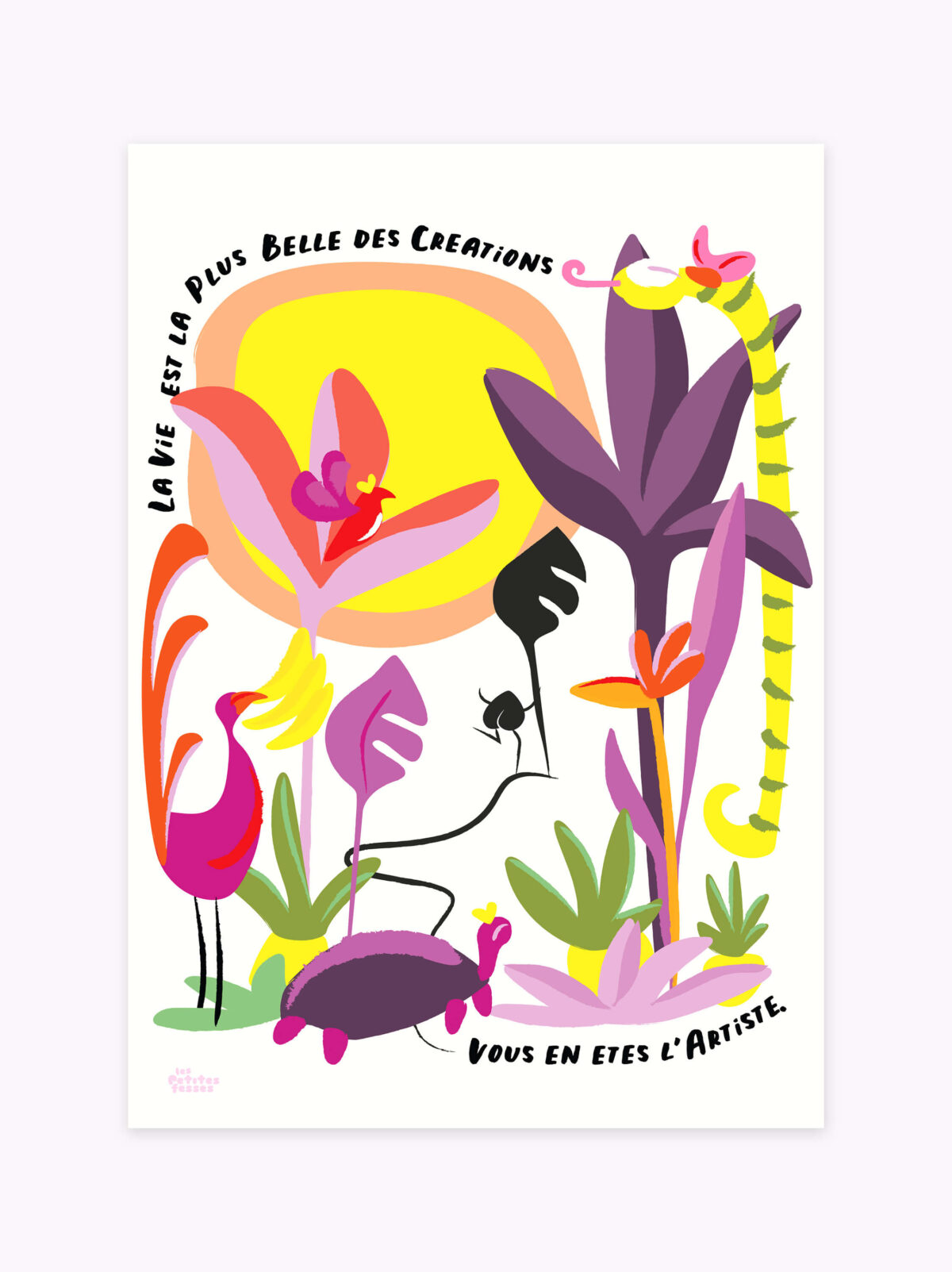 La vie est belle affiche-tropicale--la-vie-est-belle