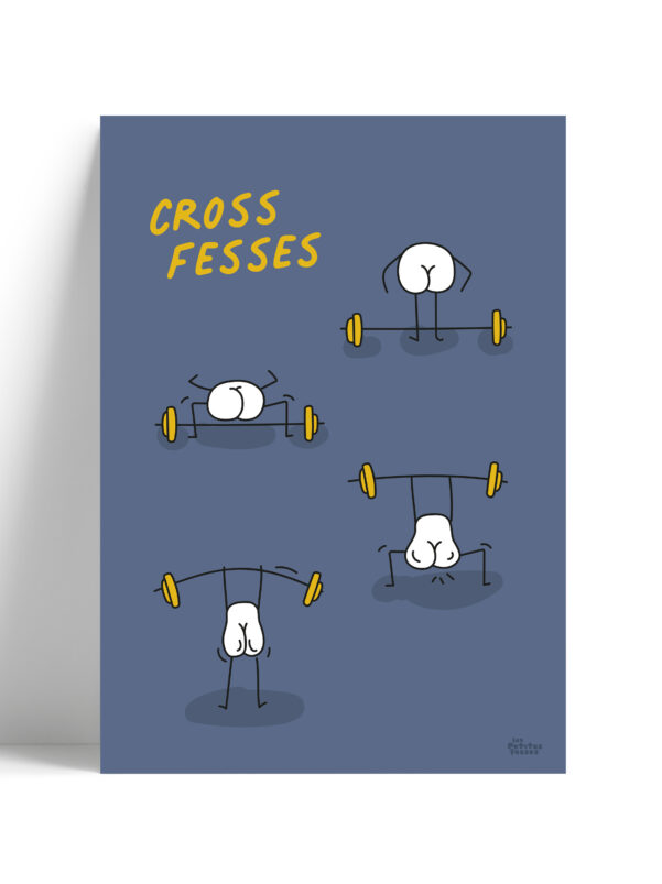 affiche-posture-de-crossfit-grise