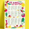 affiche-cuisine-fruits-et-légumes-de-saison