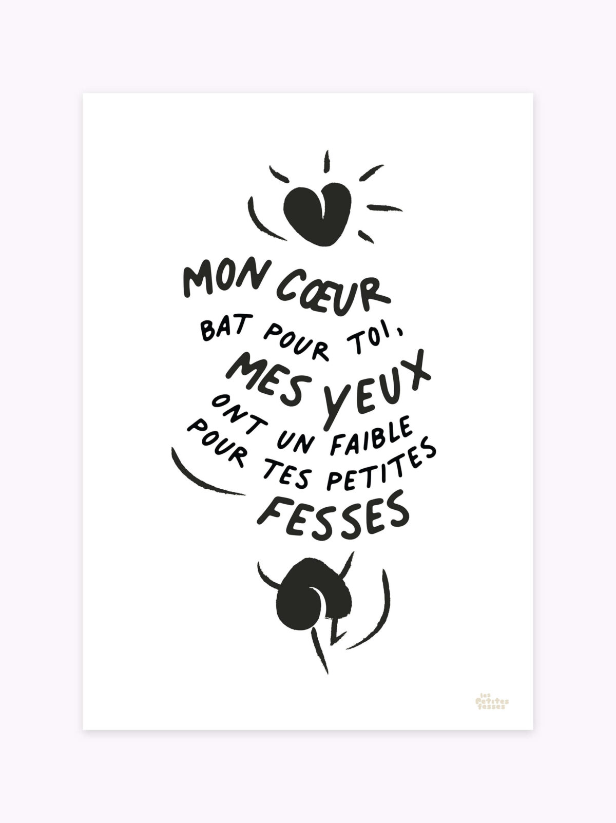 affiche-amour-mon-cœur-bat-pour-toi