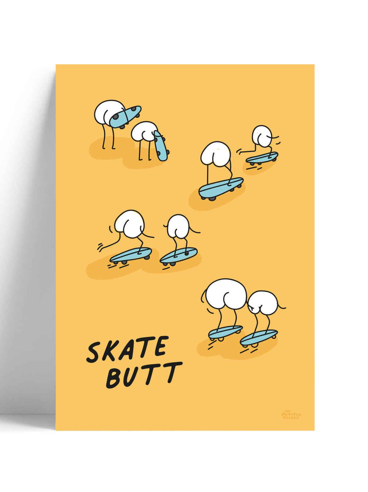 affiche-sportive-skateboard-blanc affiche-sportive-skateboard-humour