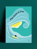 affiche-de-surf-sea