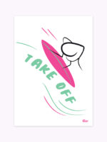 affiche-sport-surf-take-off-humour