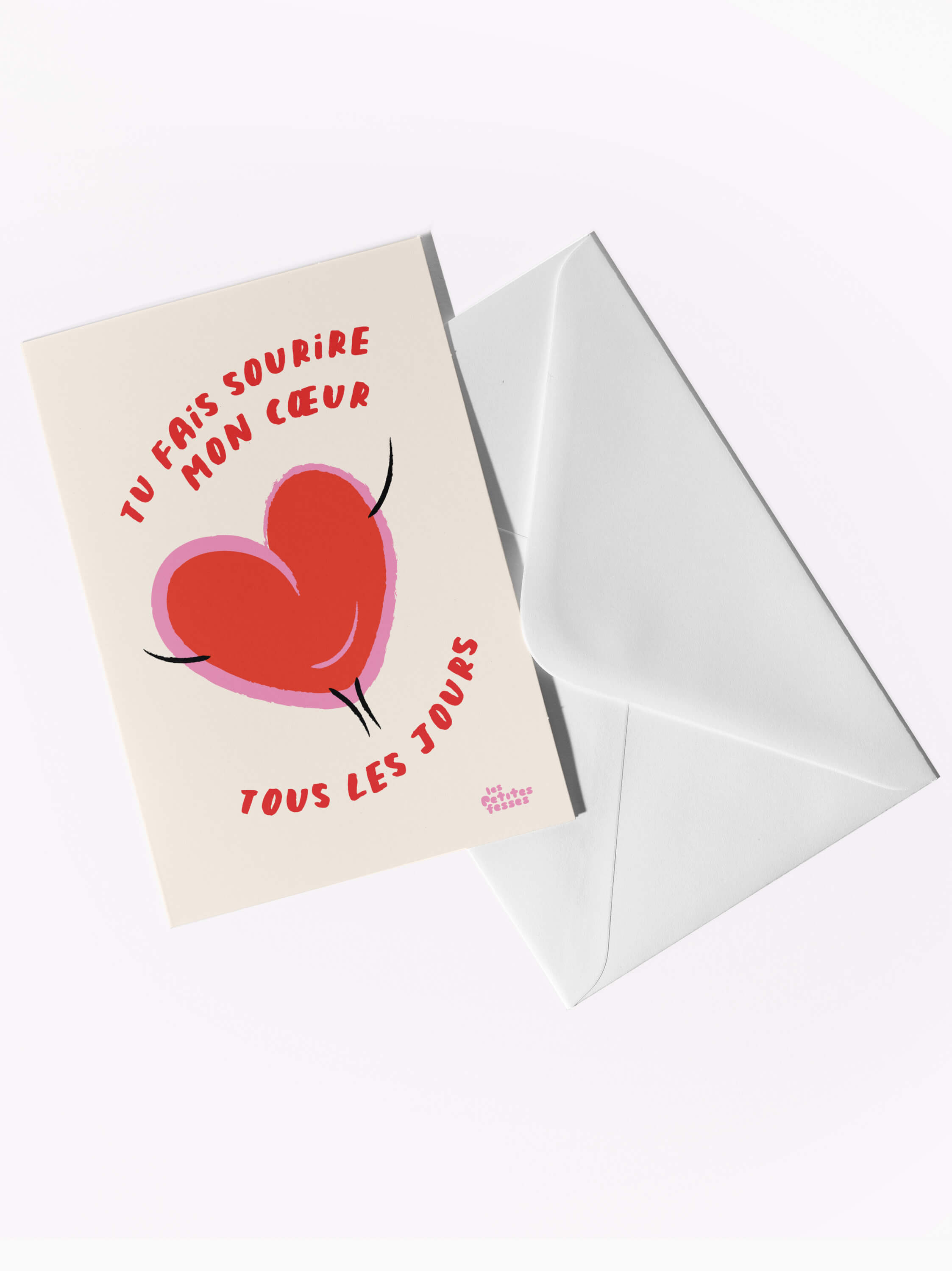 Carte postale Tu fais sourire mon cœur