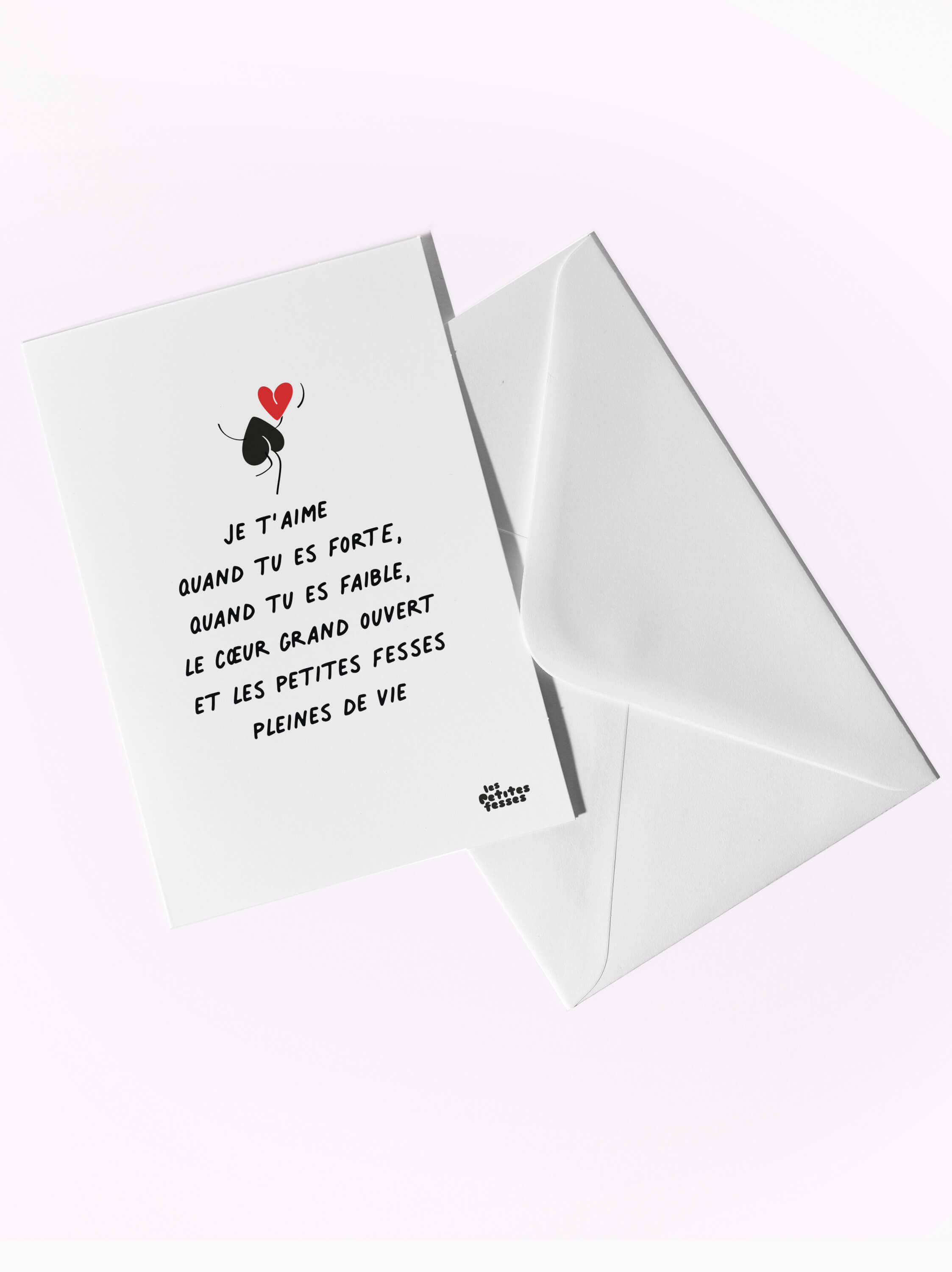 Carte postale Je t'aime quand tu es forte