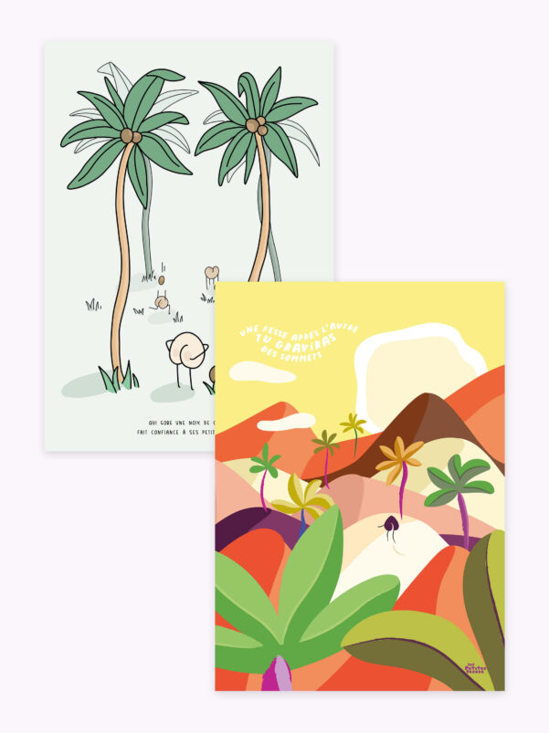 pack-affiches-duo-bleu-et-rose